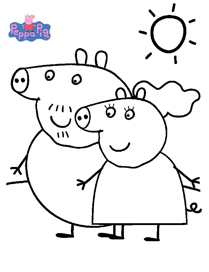 daddy pig images coloring pages - photo #35
