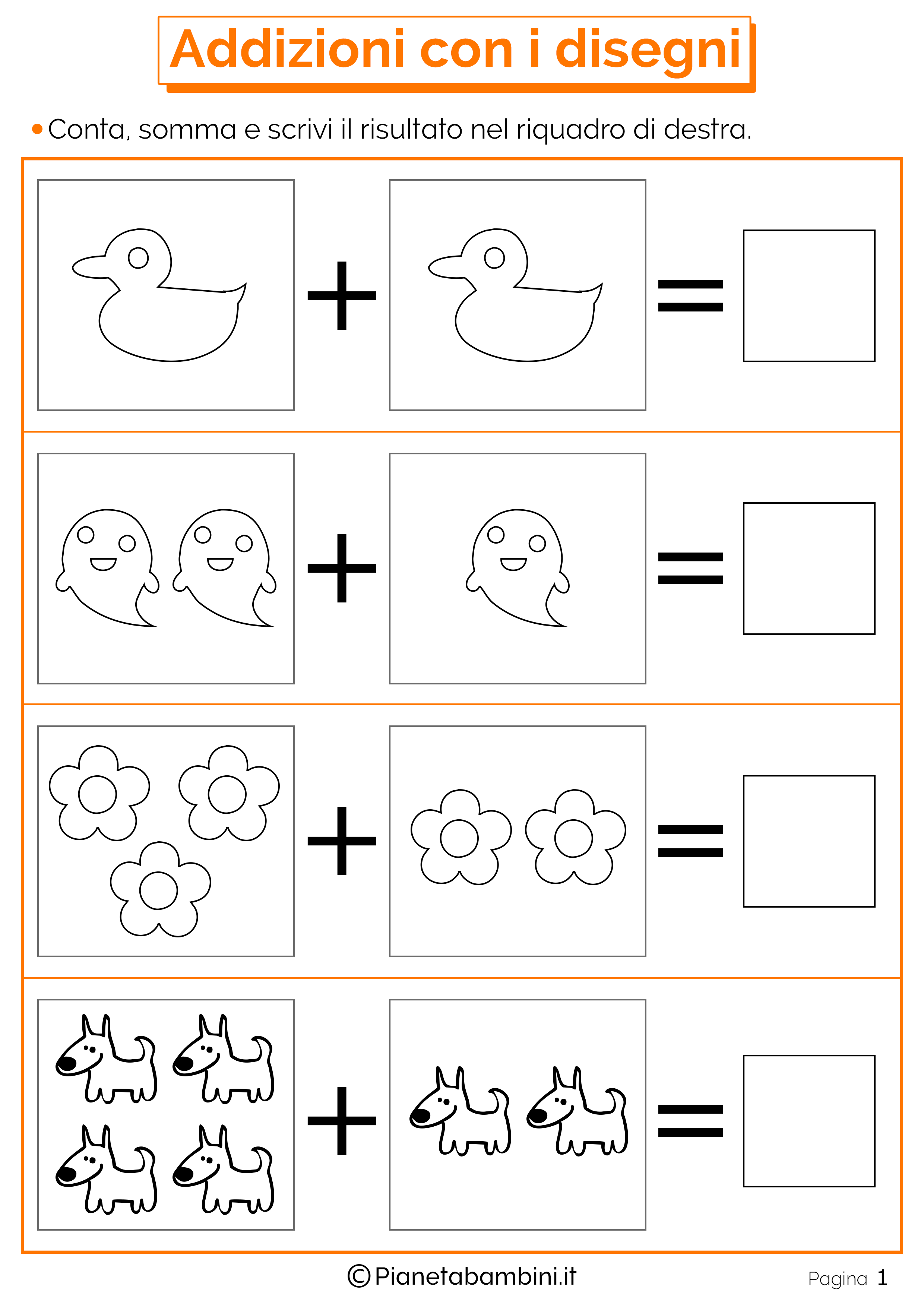 Giochi Di Matematica Di Prima Elementare Da Stampare