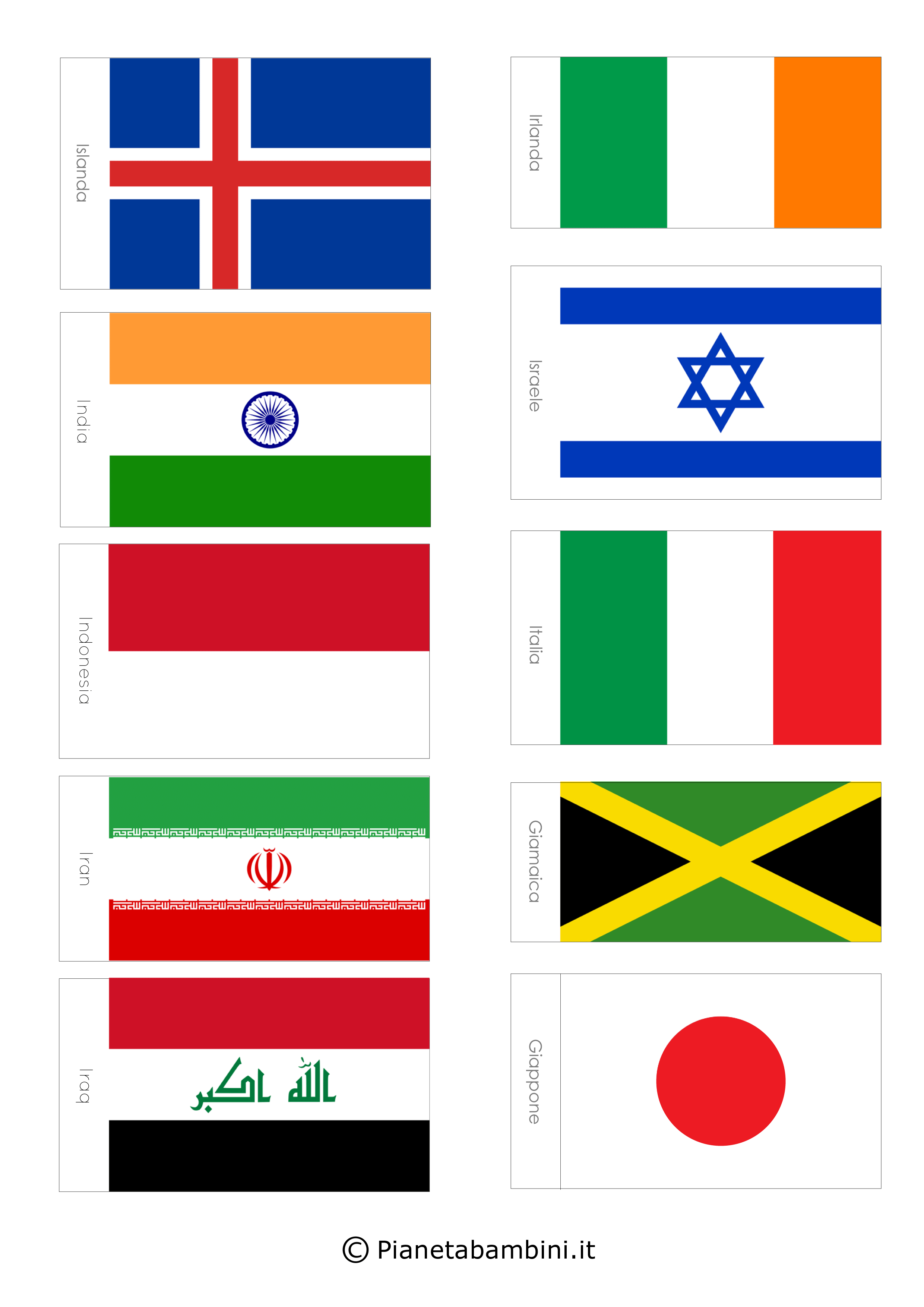 Bandiere Europee Da Stampare E Colorare