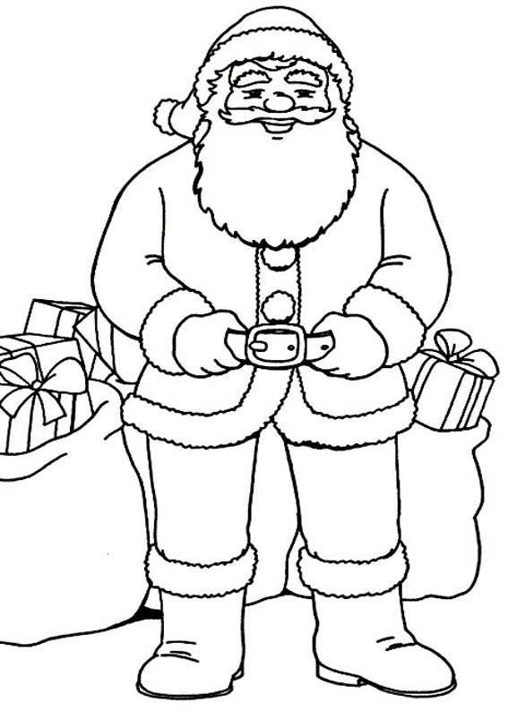 Disegni Babbo Natale Da Stampare E Colorare