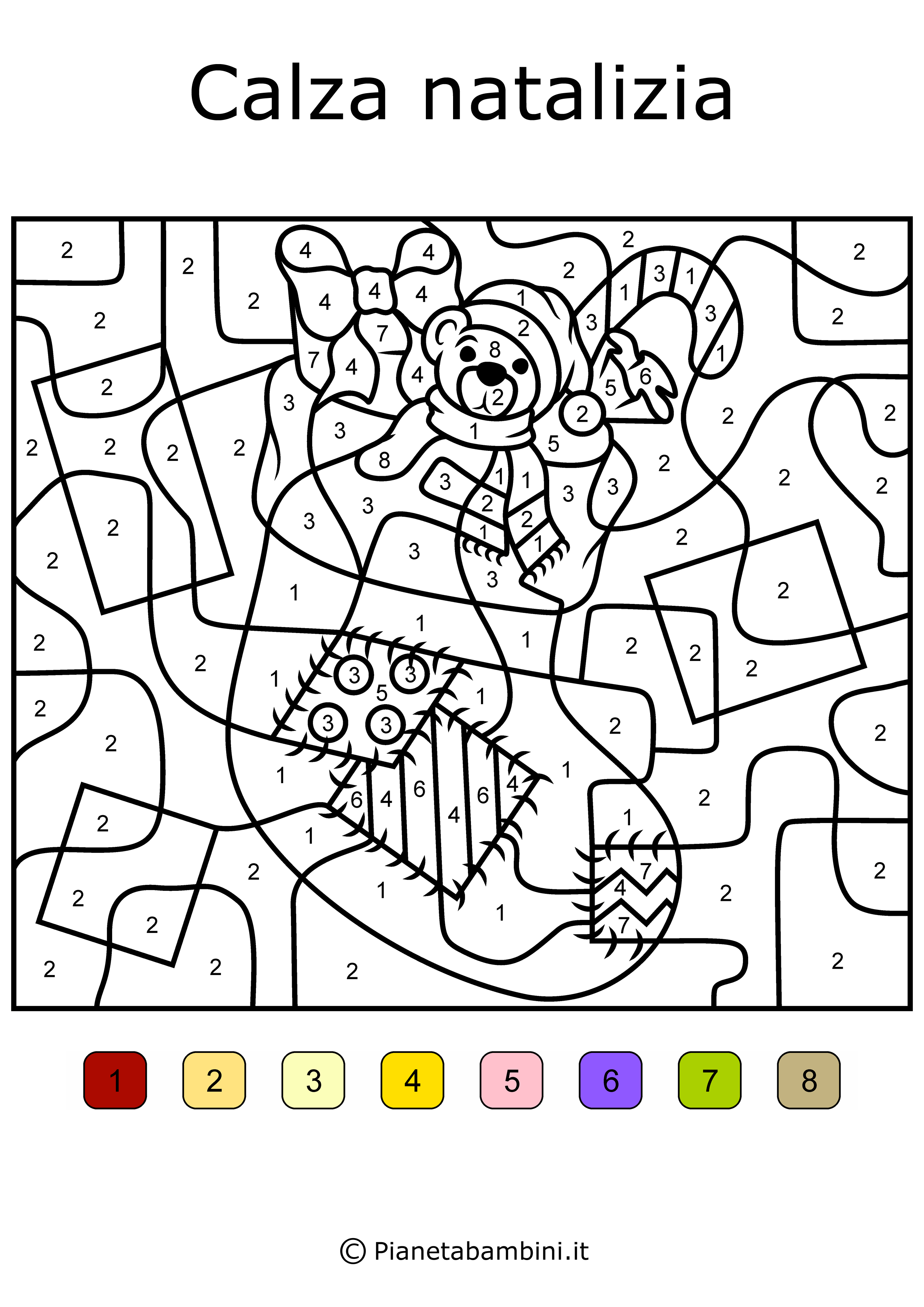 Conta E Colora 48 Disegni Da Colorare In Base Ai Numeri B93