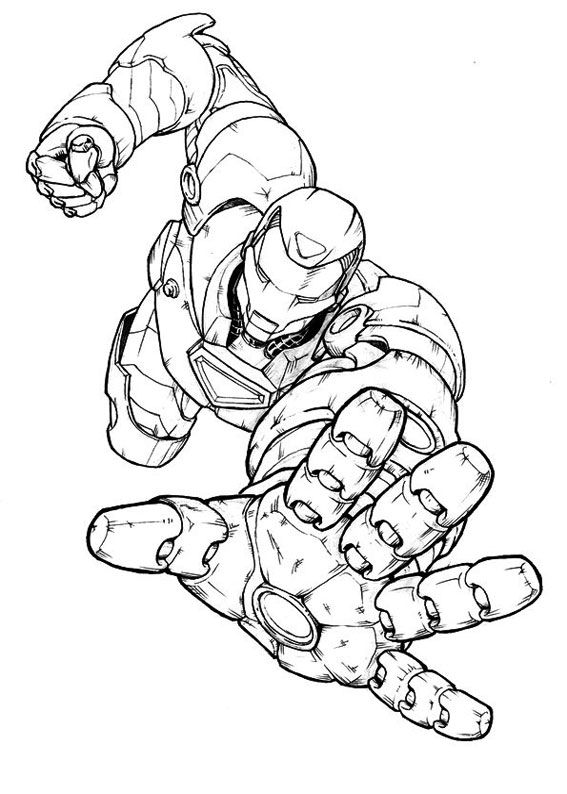 marvel coloring pages iron man - photo #19
