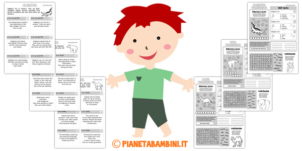 Schede sugli animali in inglese per bambini da stampare ... Descrizione di una foto in inglese