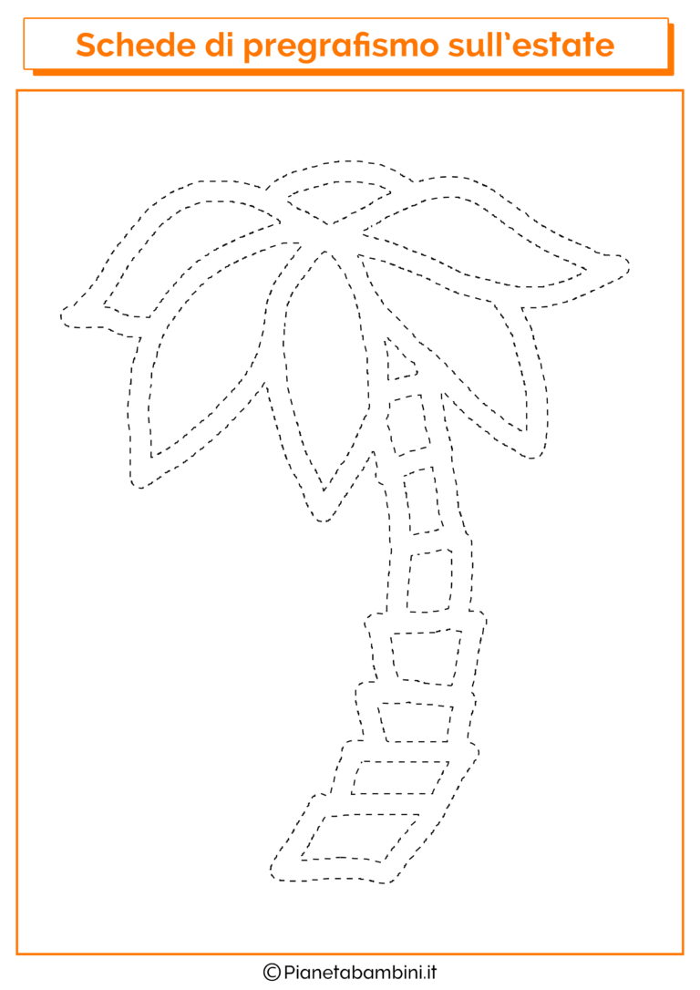 Schede Di Pregrafismo Sull Estate Pianetabambini It