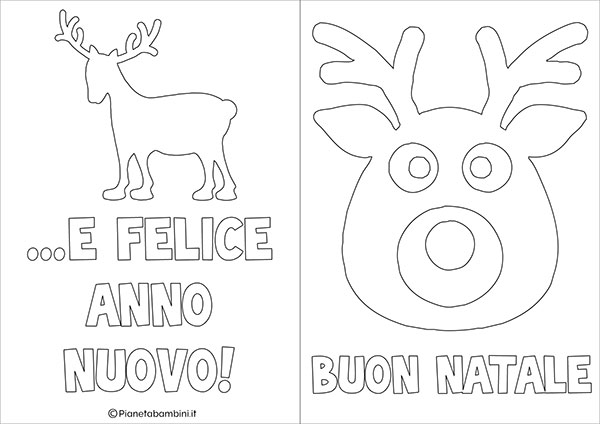 Biglietti Auguri Di Natale Da Colorare E Stampare