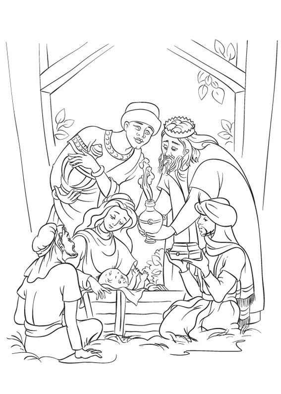 Personaggi Del Presepe Colorati Da Stampare