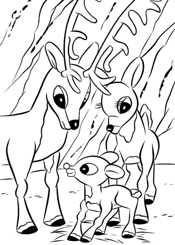 Babbo Natale Con Slitta E Renne Da Colorare