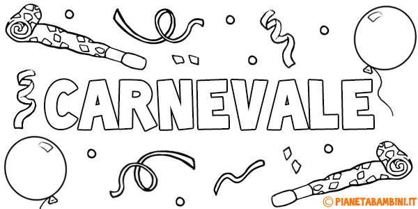 Immagini Di Carnevale Da Colorare E Stampare Per Bambini