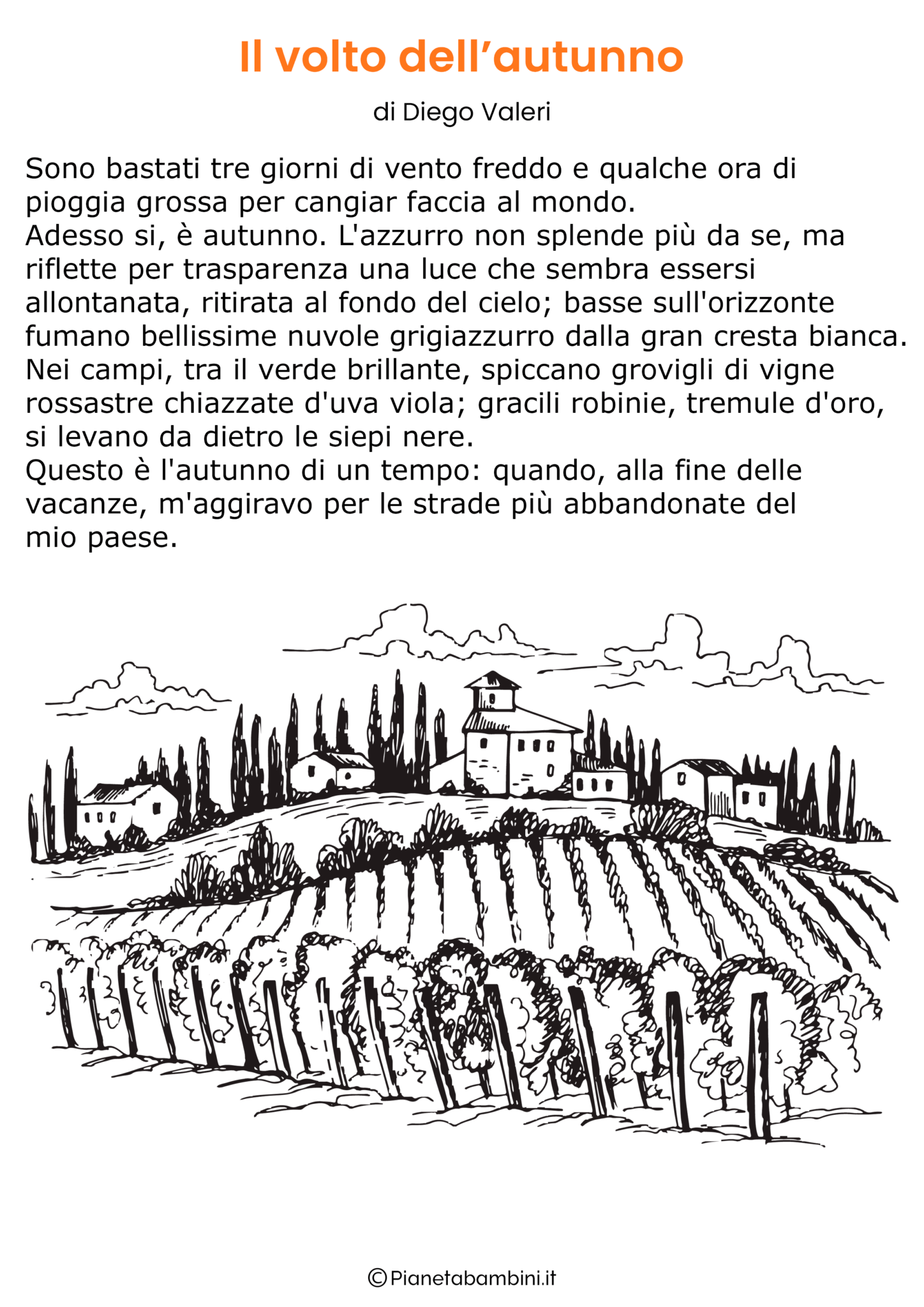 Dettati Sull Autunno Per La Scuola Primaria Pianetabambini It