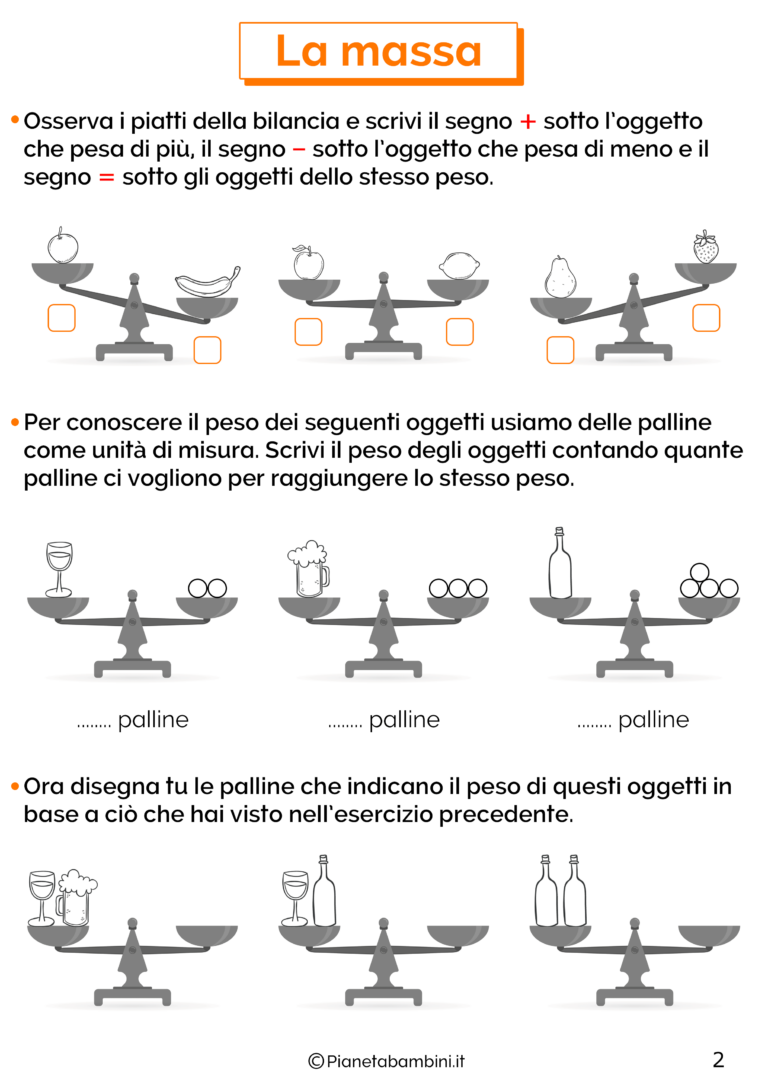 Le Unità di Misura Schede Didattiche per la Scuola Primaria