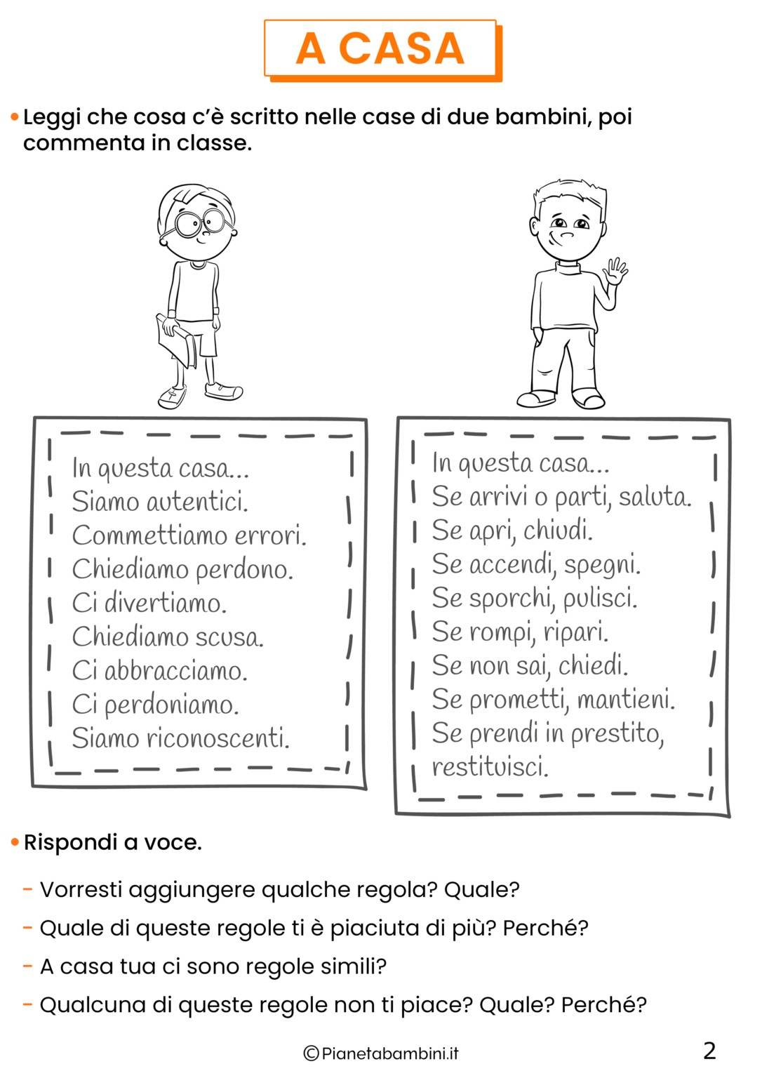 Diritti E Doveri Schede Didattiche Per La Scuola Primaria