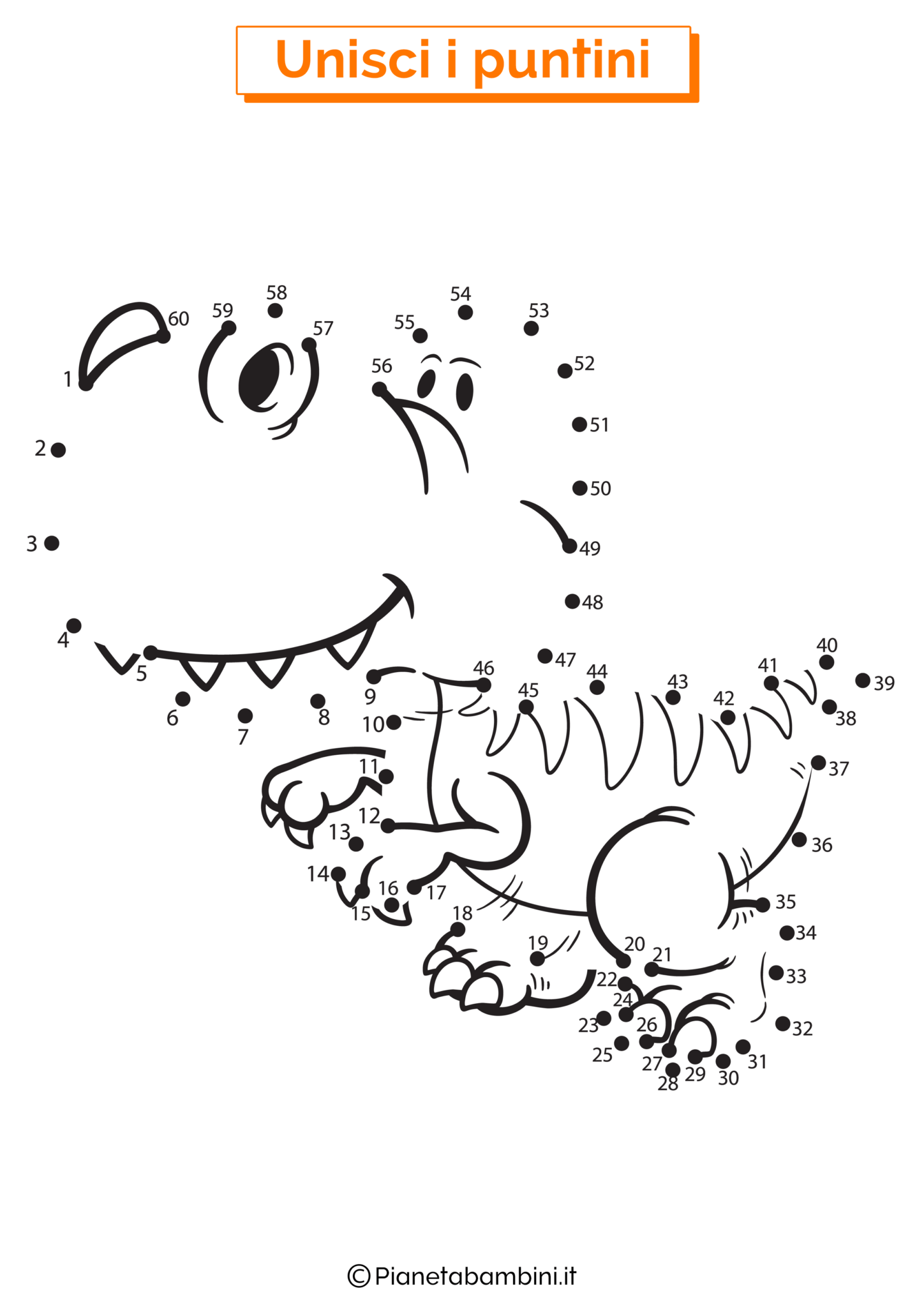Unisci I Puntini Da A Da Stampare Per Bambini Pianetabambini It