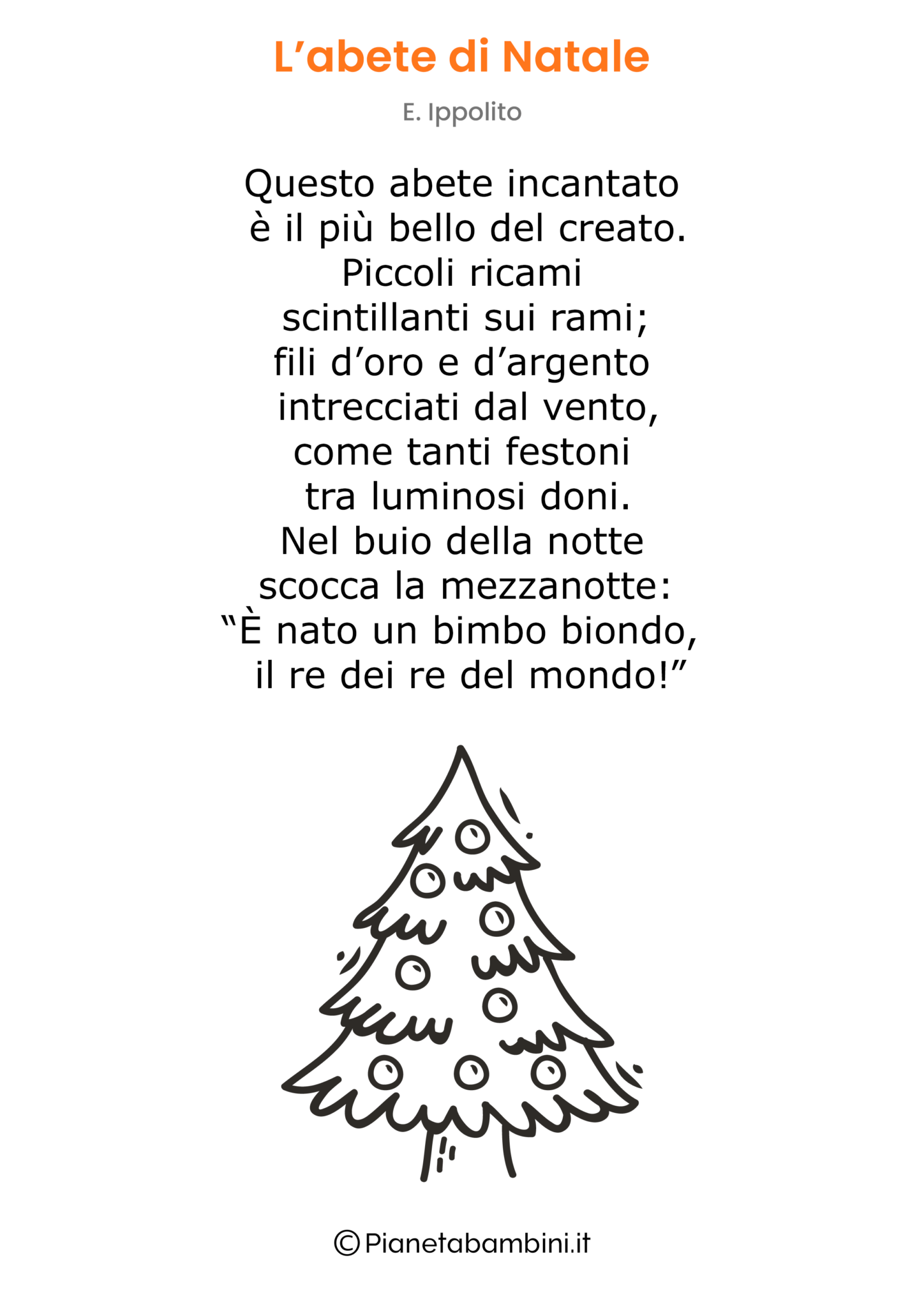 Poesie Di Natale Brevi Pianetabambini It