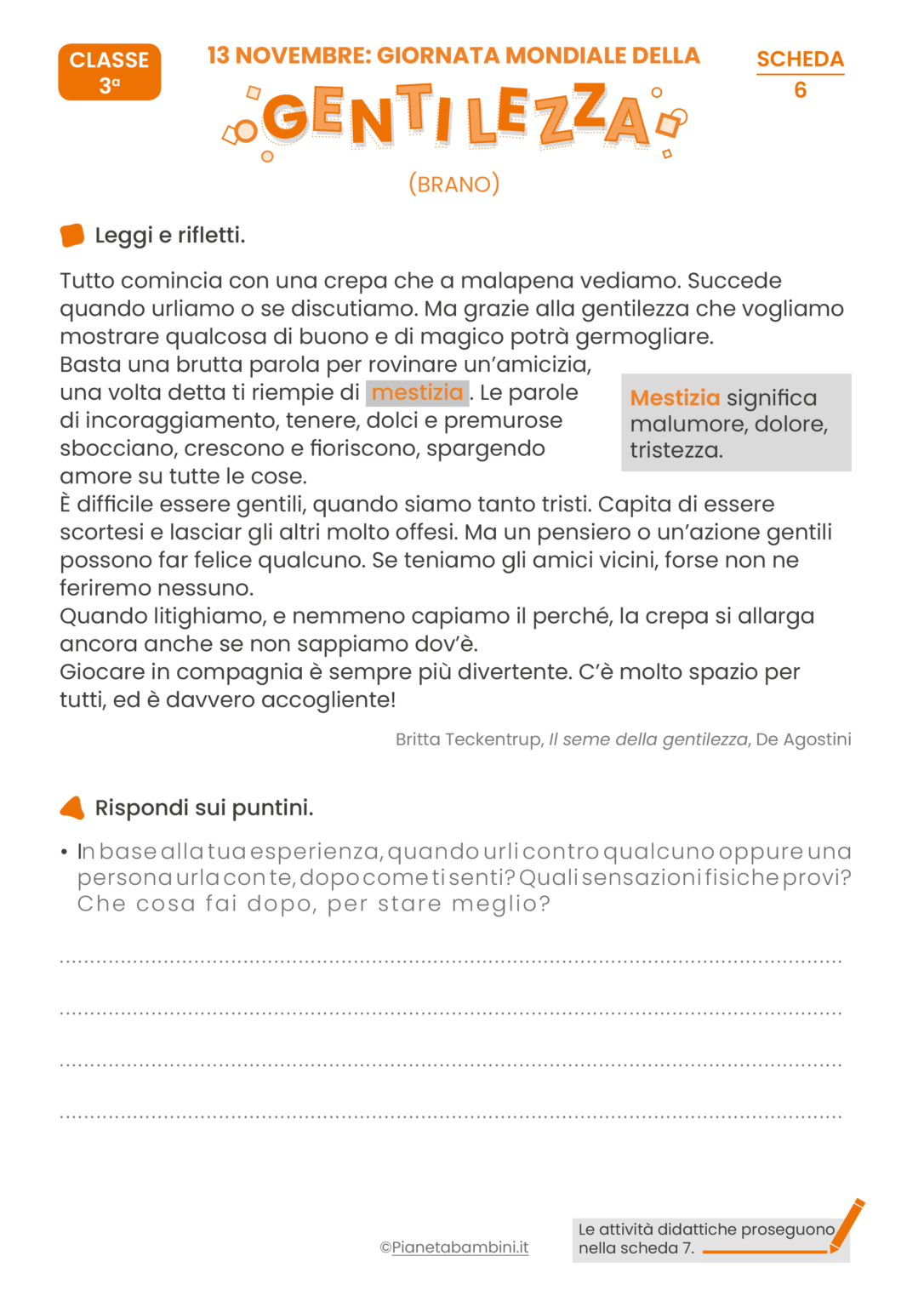 Giornata Della Gentilezza Schede Didattiche Per La Scuola Primaria