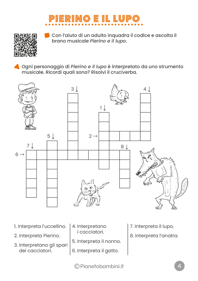 Pierino E Il Lupo Schede Didattiche Per La Scuola Primaria