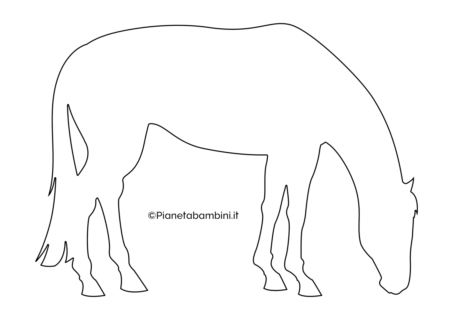 Sagome Di Cavalli Da Stampare E Ritagliare Pianetabambini It