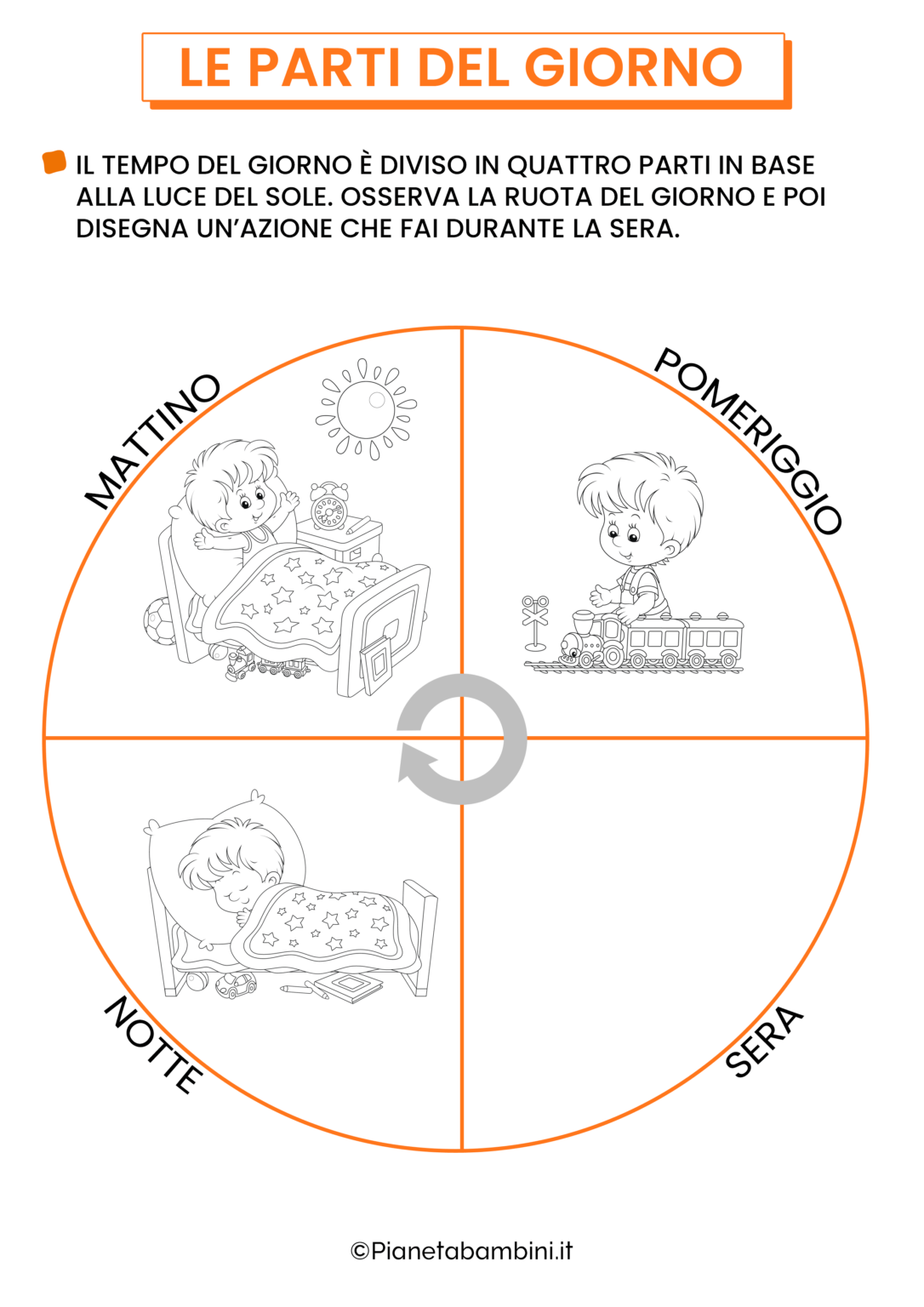 Le Parti Del Giorno Schede Didattiche Per La Scuola Primaria