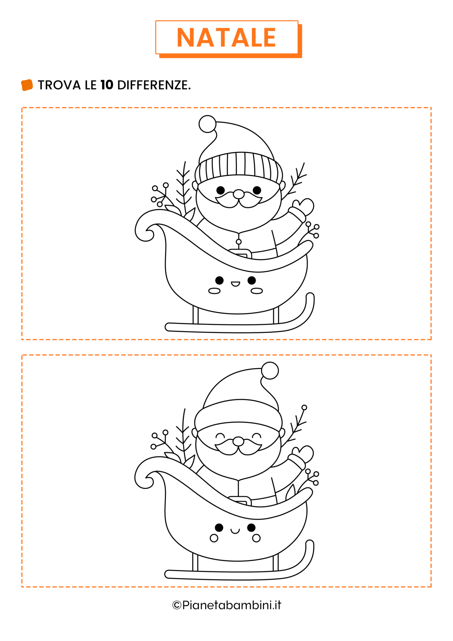 Trova Le Differenze Di Natale Da Stampare Pianetabambini It