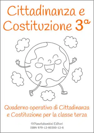 Copertina del quaderno operativo di Cittadinanza e Costituzione per la classe terza