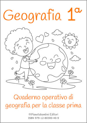 Copertina del quaderno operativo di geografia per la classe prima