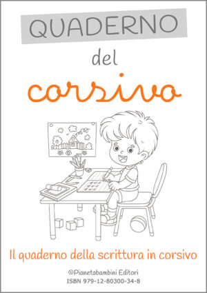 Copertina del quaderno di scrittura del corsivo