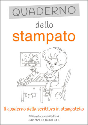 Copertina del quaderno di scrittura dello stampatello