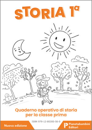 Copertina del quaderno operativo di storia per la classe prima