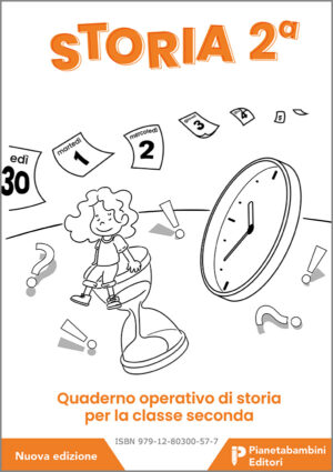 Copertina del quaderno operativo di storia per la classe seconda