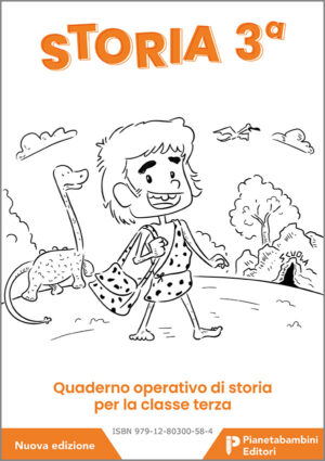 Copertina del quaderno operativo di storia per la classe terza