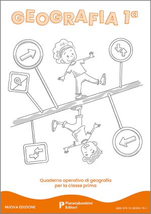 Copertina del quaderno operativo di geografia classe prima della Scuola Primaria