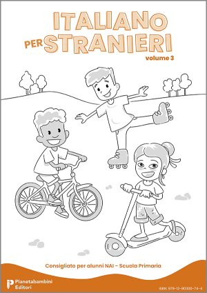 Copertina del quaderno operativo di italiano per stranieri volume 3 per la Scuola Primaria
