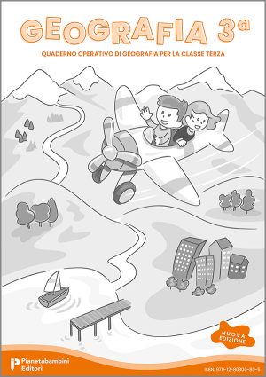 Copertina del quaderno operativo di geografia classe Terza della Scuola Primaria