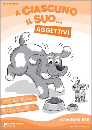 Copertina del quaderno operativo sugli aggettivi per alunni BES della Scuola Primaria