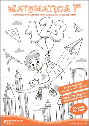 Copertina del quaderno operativo di matematica classe prima della Scuola Primaria
