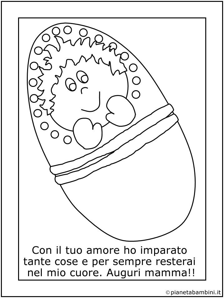 Schede Da Colorare Per La Festa Della Mamma