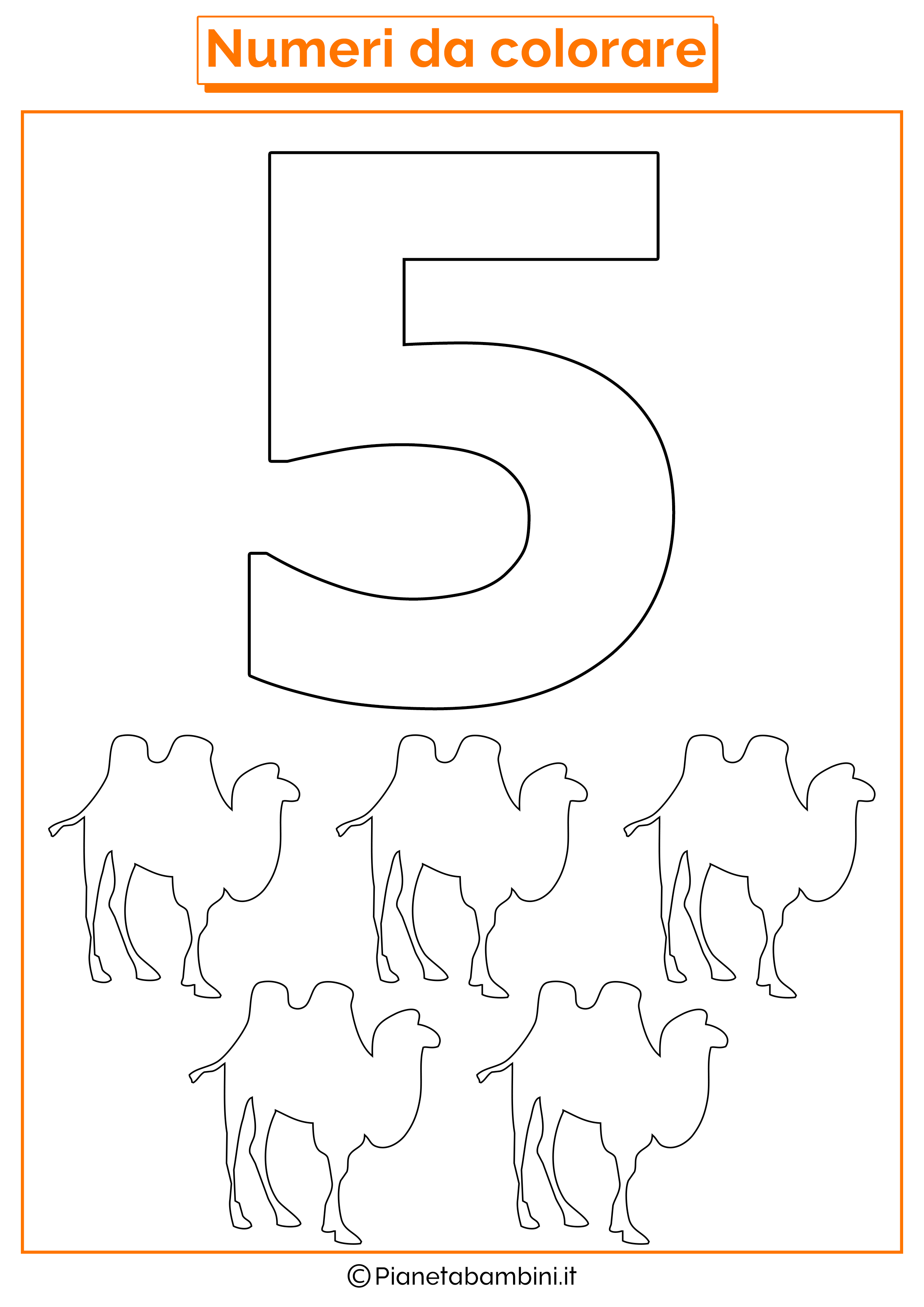 Numeri Animati Da Stampare E Colorare