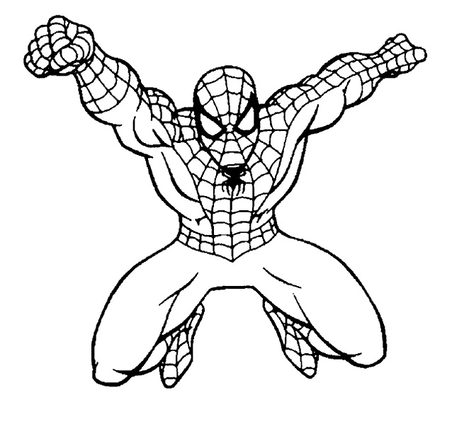 disegni da colorare spiderman