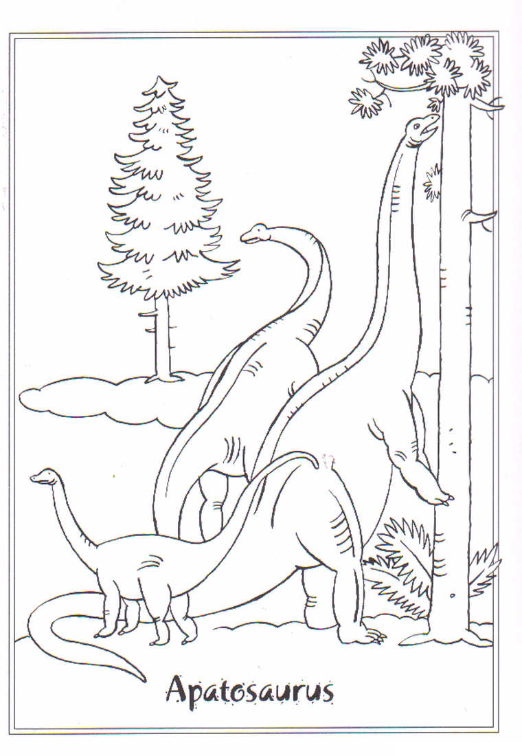 Apatosaurus: disegno da colorare