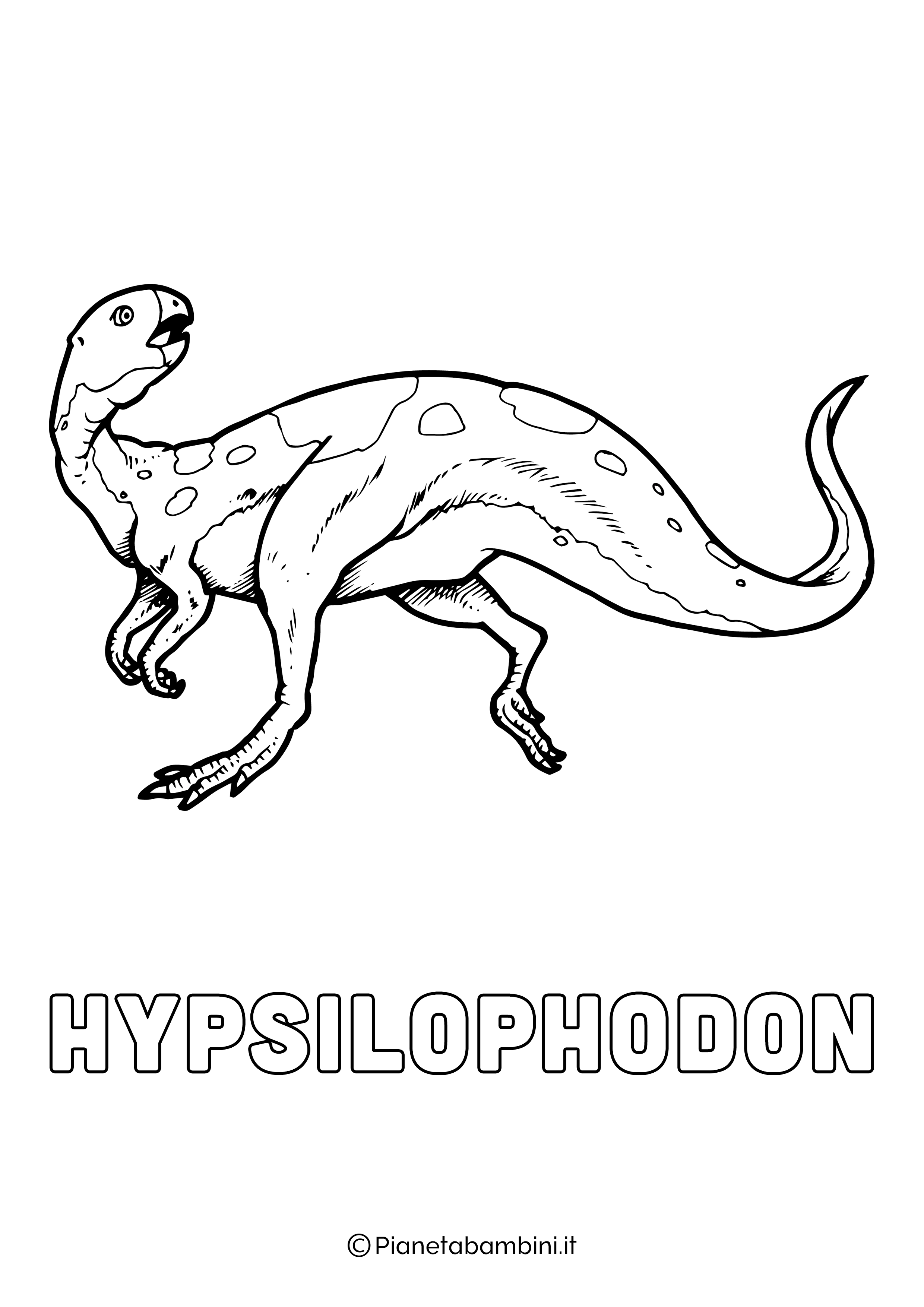 Dinosauro Hypsilophodon da colorare