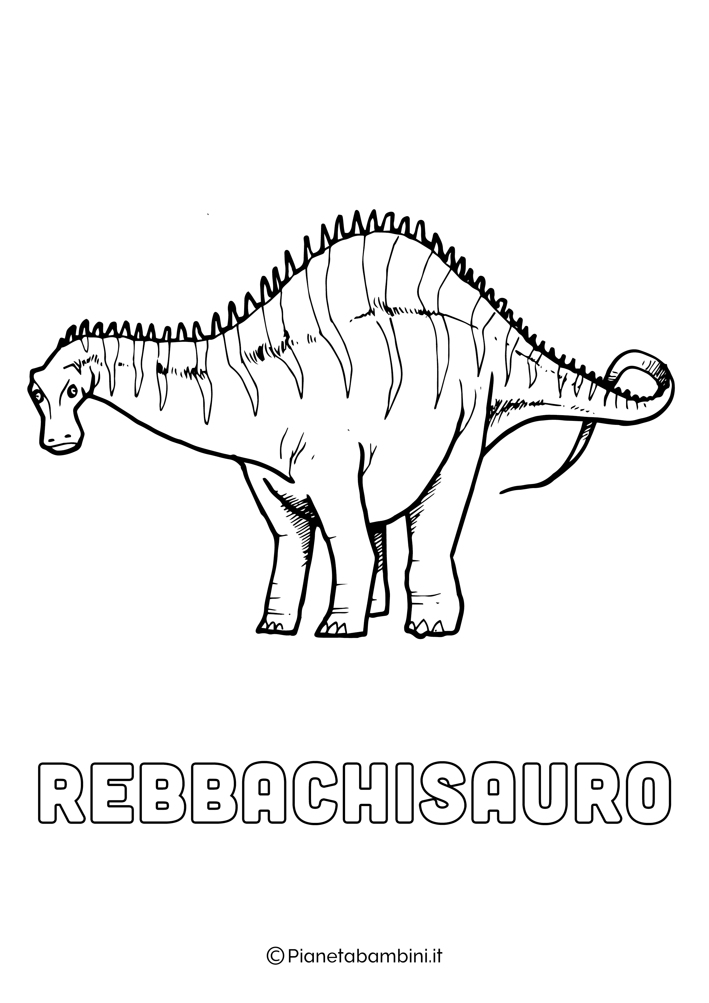 Dinosauro Rebbachisauro da colorare