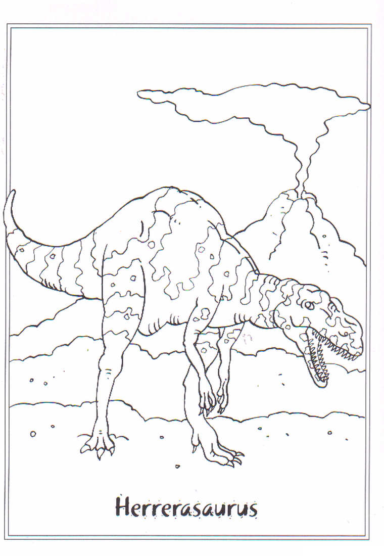 Herrerasaurus: disegno da colorare