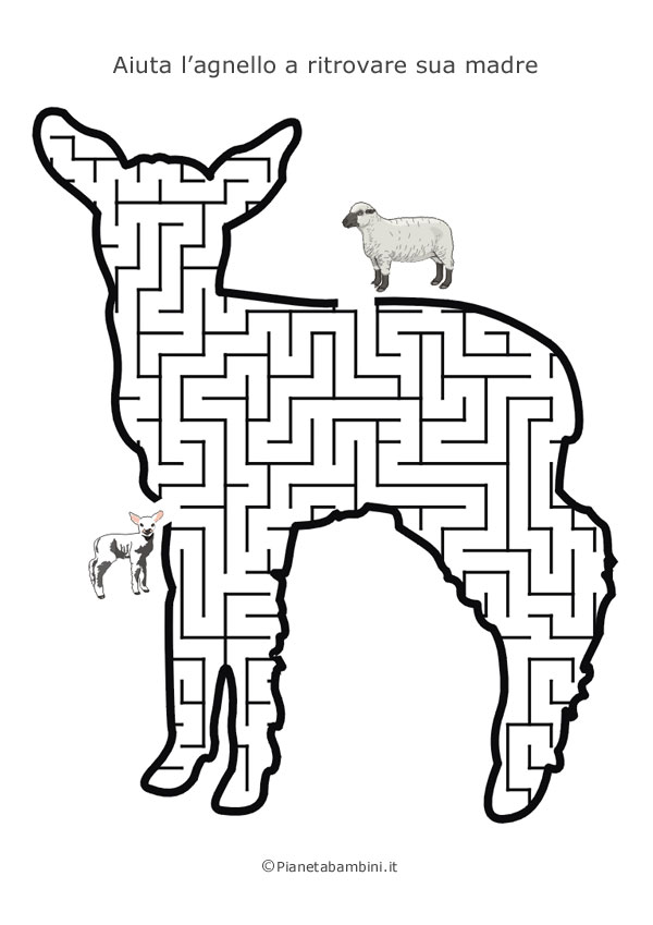 Labirinto a forma di agnello