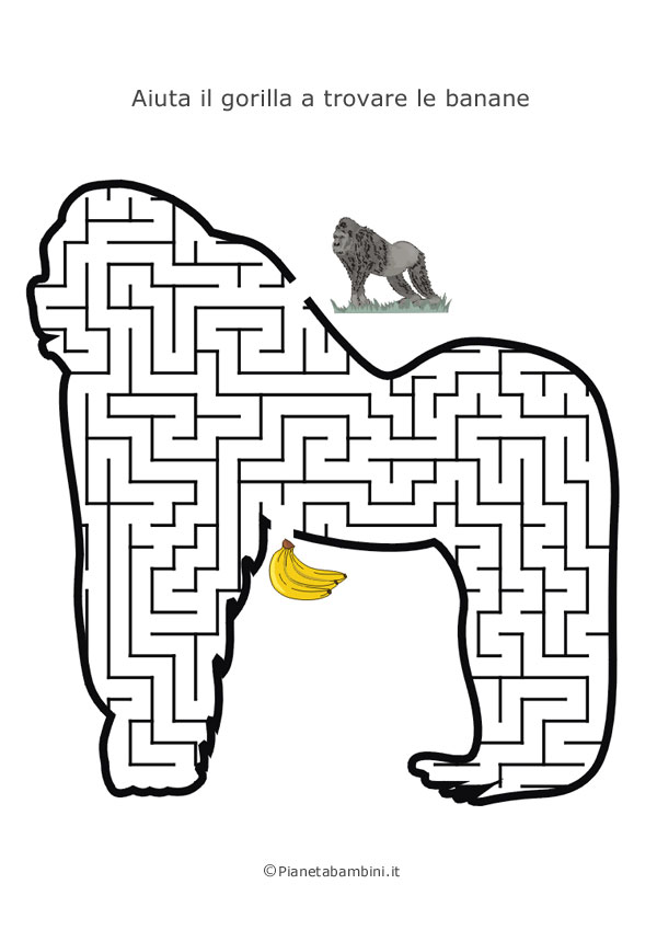 Labirinto a forma di gorilla