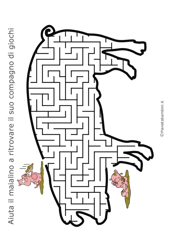 Labirinto a forma di maialino