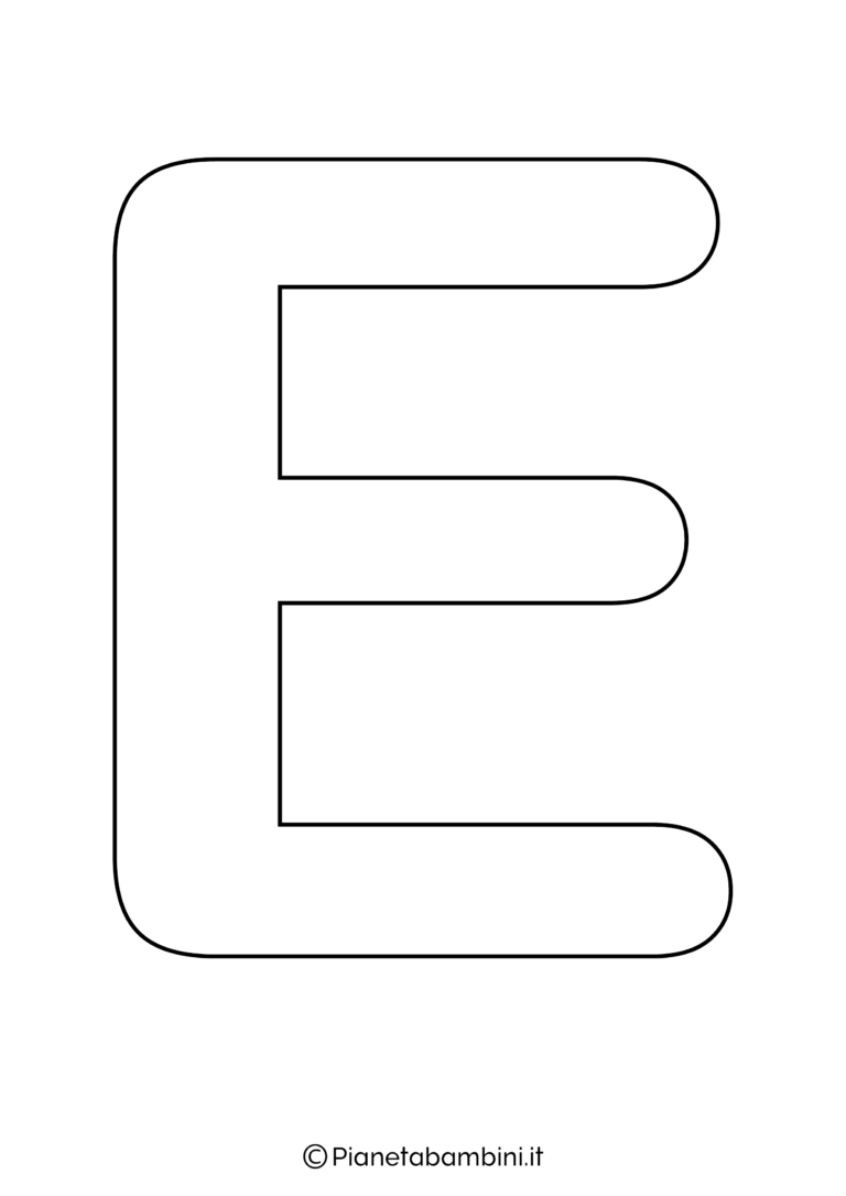 Lettere dell'Alfabeto da Stampare, Colorare e Ritagliare