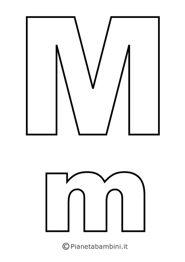 Lettera M – piccola