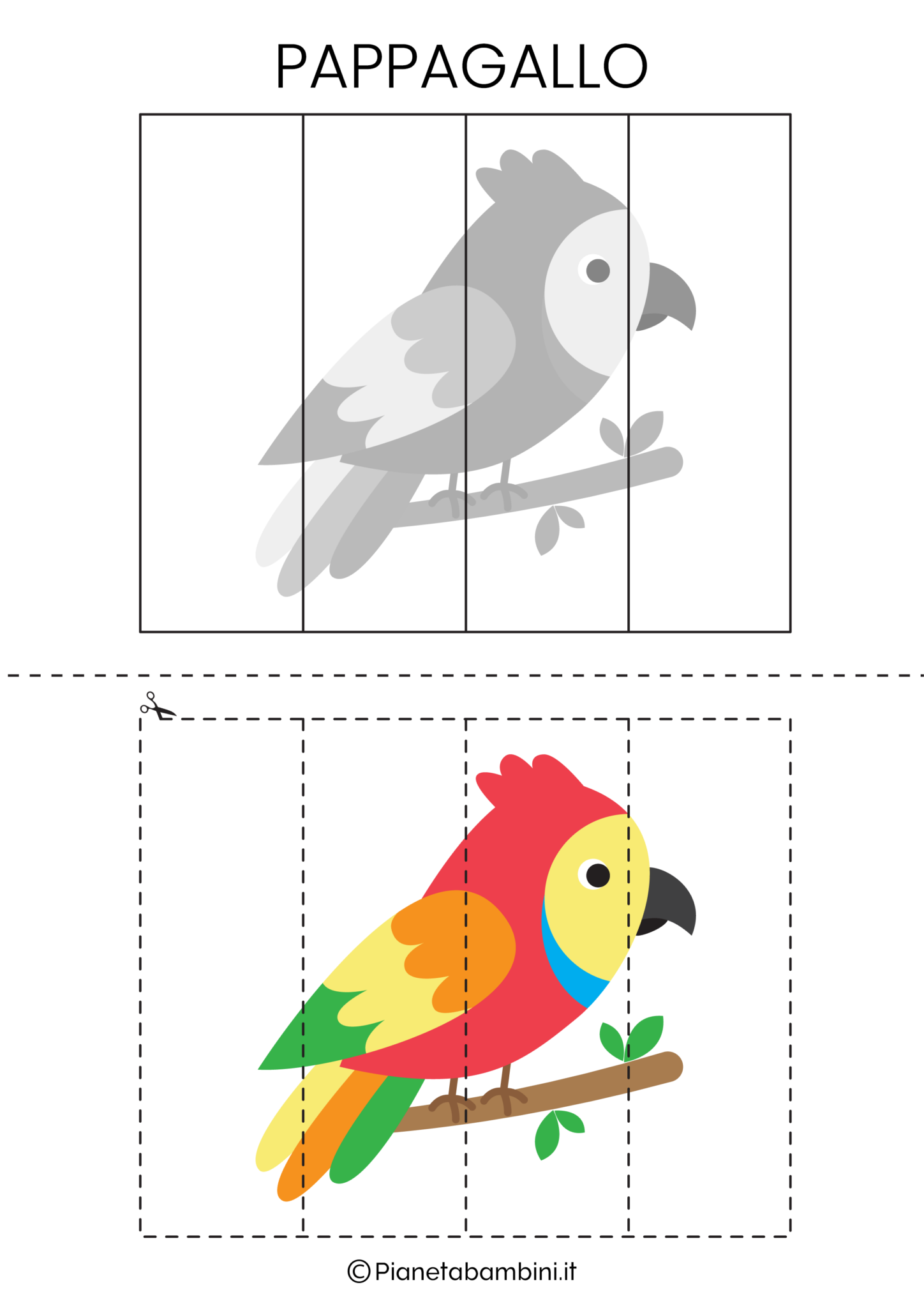 puzzle da stampare e ricomporre