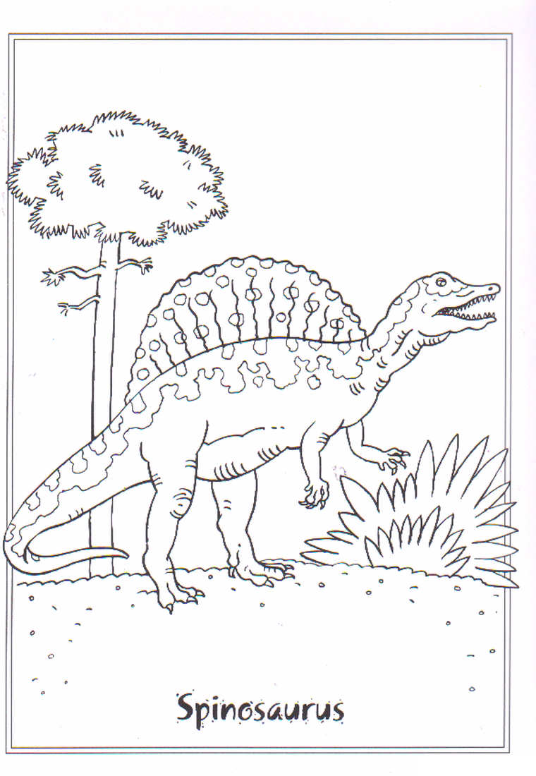 Spinosaurus: disegno da colorare