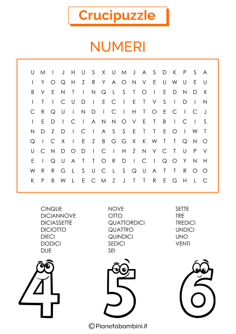 30 Crucipuzzle Difficili da Stampare per Bambini