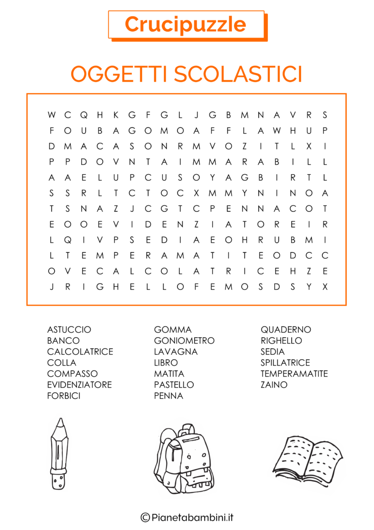 30 Crucipuzzle Difficili da Stampare per Bambini